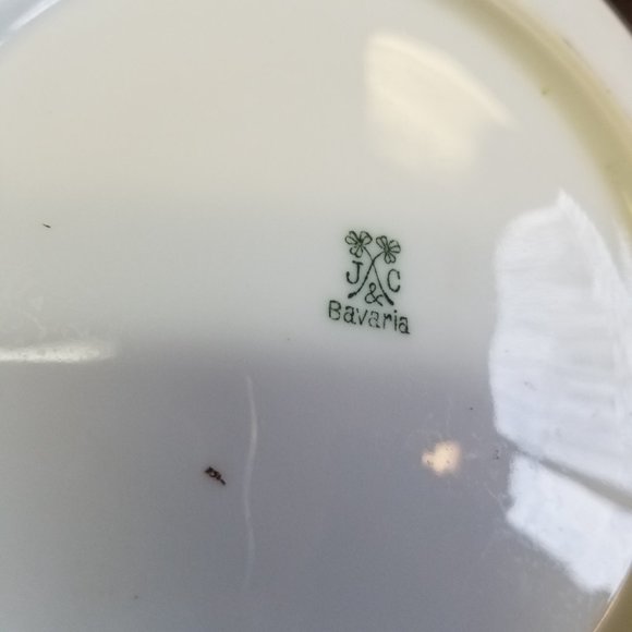 Vintage J&C Bavaria Small Hand-Painted Plate Signed A. Koch Artist Grapes Fruit - Picture 6 of 7